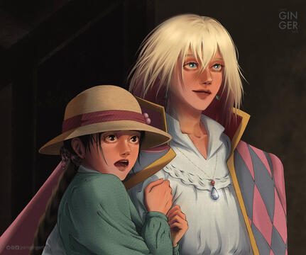 Double portrait + simple background